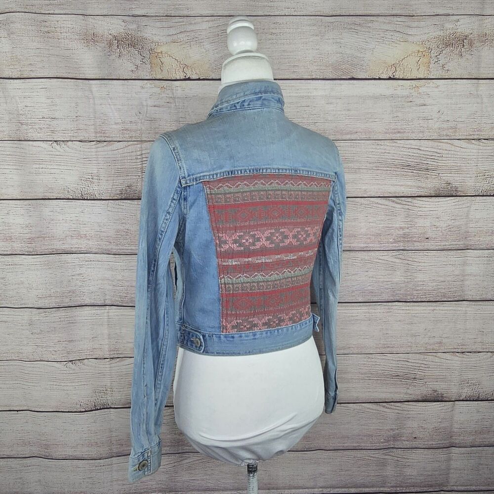 American Eagle Western Aztec Boho Embroidered Jea… - image 3
